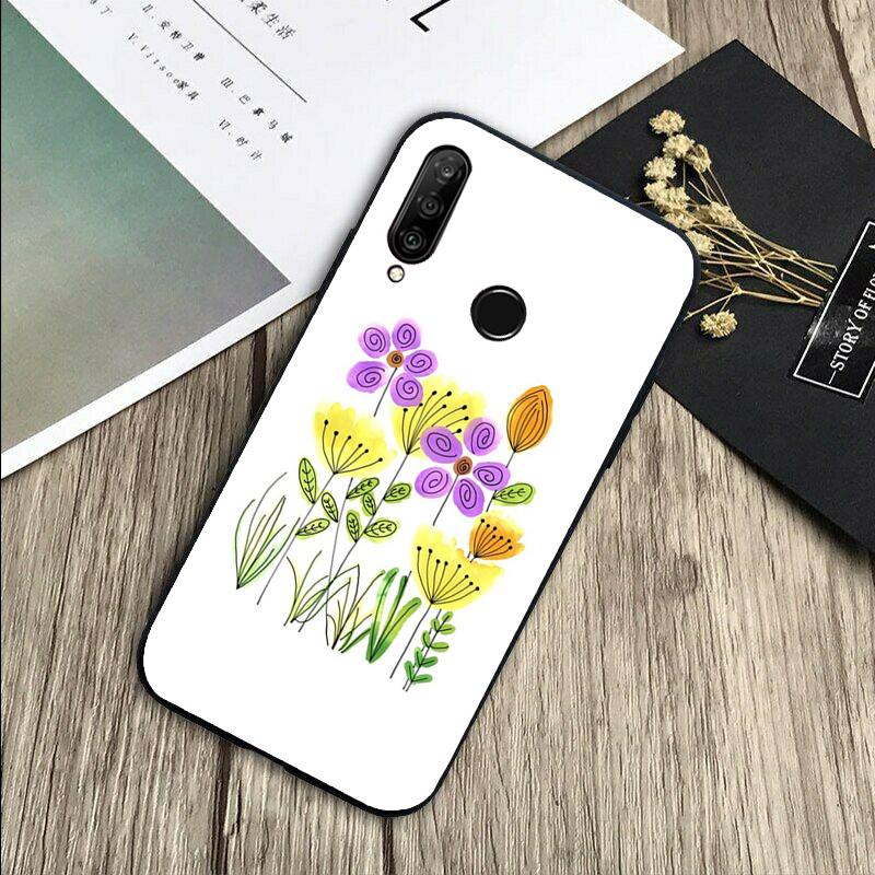 

Yellow Cosmos Flowers Lavender For Huawei Nova Y72 Y73 Y90 Y70 Y60 Y91 Y61 12s 12i 11i 8i 9 10 SE P40 Lite P60 P30 Pro Case Huawei Nova 10