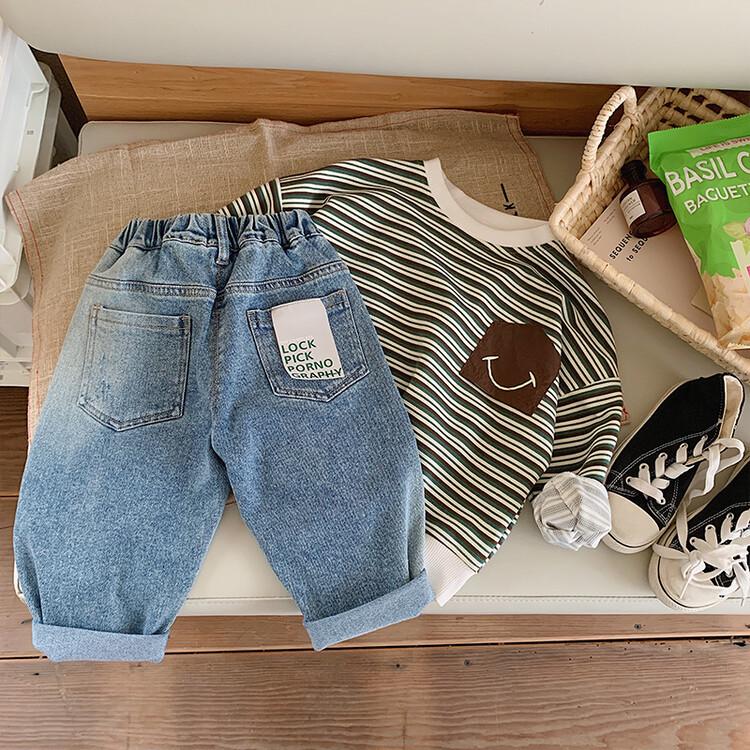 2025 New Kids' Elastic Jeans - Boys' & Girls' Long Denim Pants