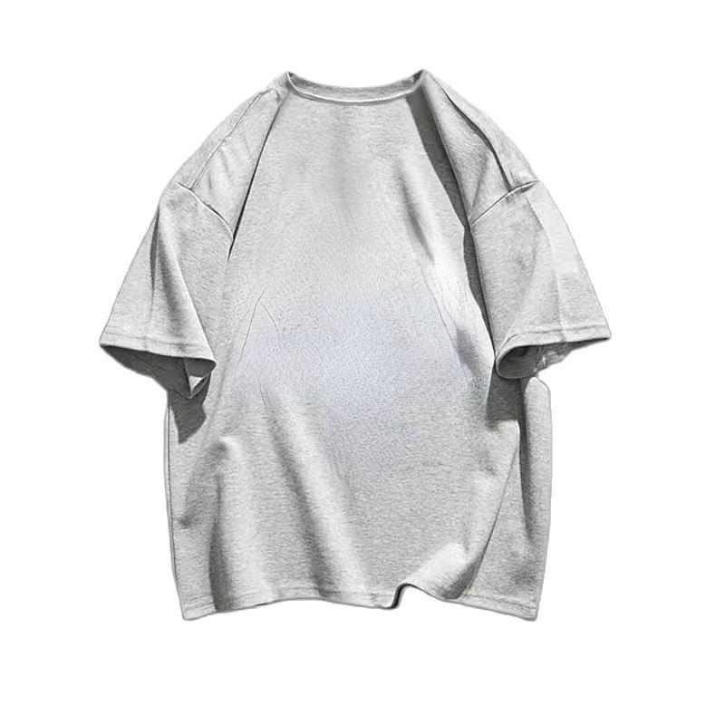 Bestseller Estivo GSM 500g T-shirt in Puro Cotone Resistente Girocollo Manica Corta Donna T-shirt Monocolore