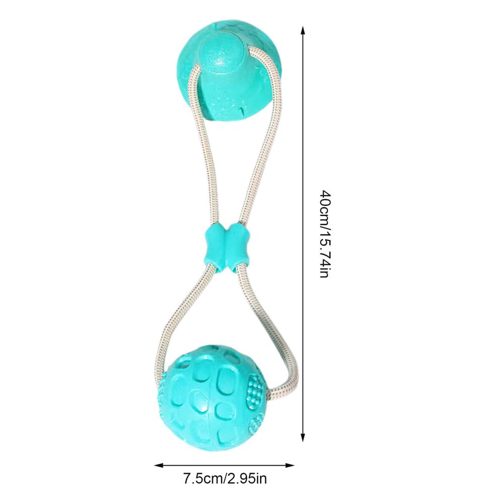 

Puppy Chew Toy Suction Cup Puppy Rope Toy Dog Teeth Cleaning Toy Puppy Teether Interactive Toy Ball With Rope Dog Toy For Dogs синий