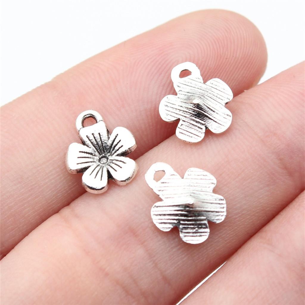 Charms Small Flower Pendants Wedding Jewelry Findings QC116