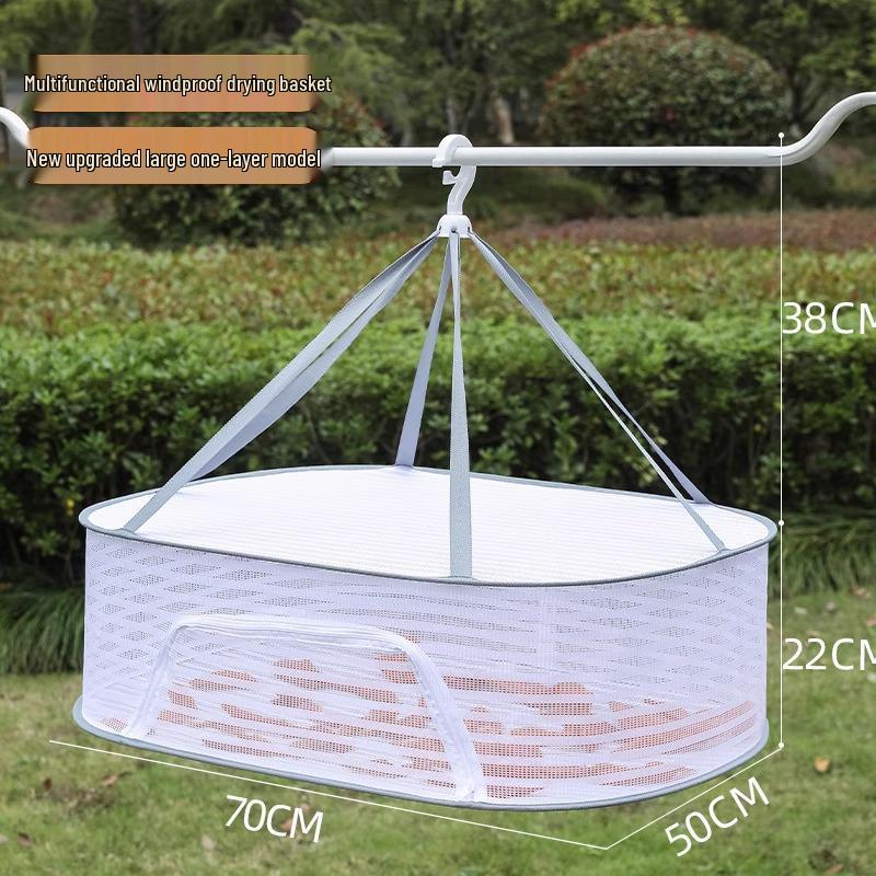 Foldable Drying Rack: Mesh Bag for Socks, Clothes, Underwear, Sweaters.
