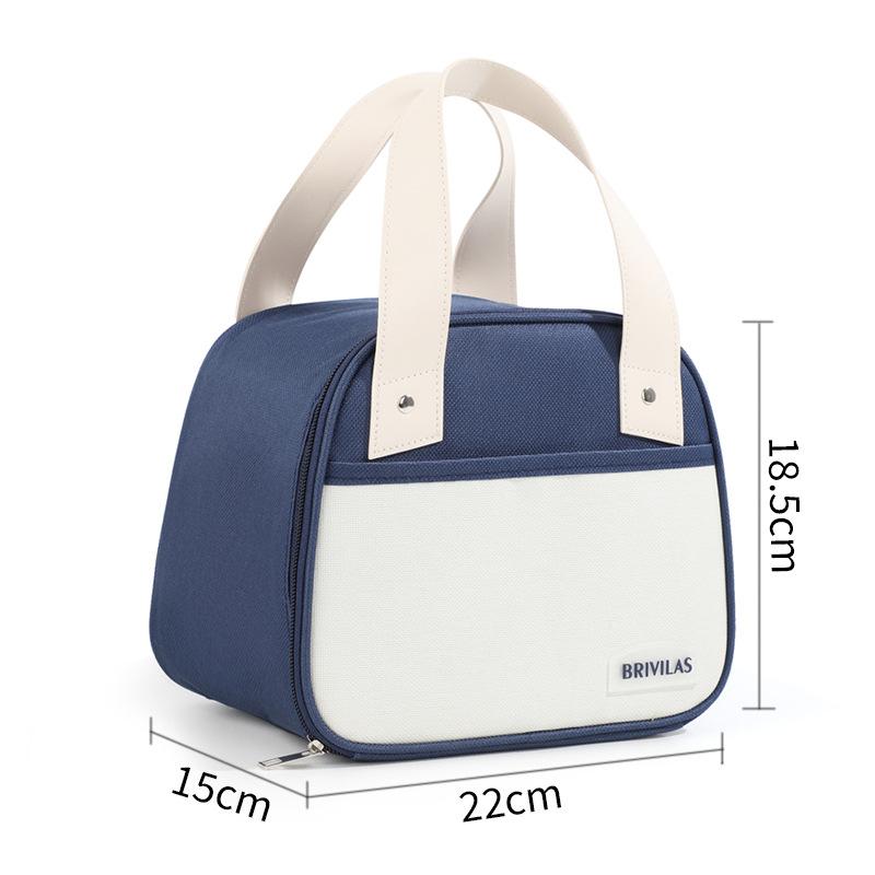 Simple Portable Waterproof Lunch Bag Picnic Outdoor Bento Storage Pouch Lunch Box Food Tote Insulation Bag Thermal Ice Bag