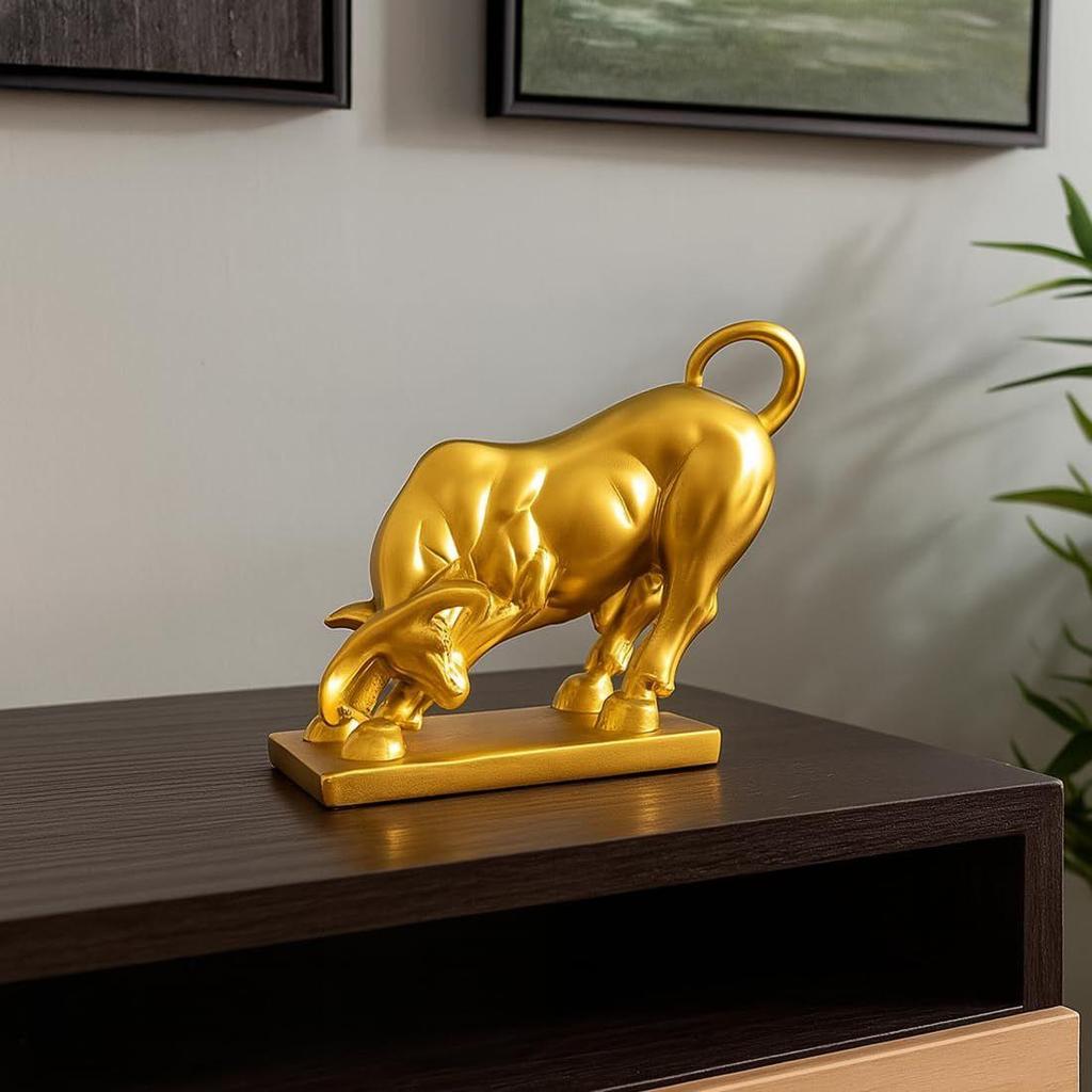 Bull Statue for Home Decor - Aesthetic Showpiece - Decorative Sculpture for Home Decor & Office Decor
