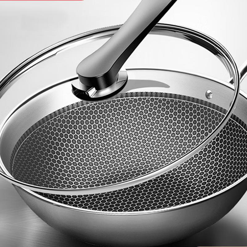 KOBACH 32cm Non-stick 304 Stainless Steel Wok