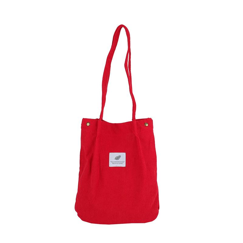Modische Cord-Umhängetasche - Vielseitige Handtasche mit großem Fassungsvermögen für Damen