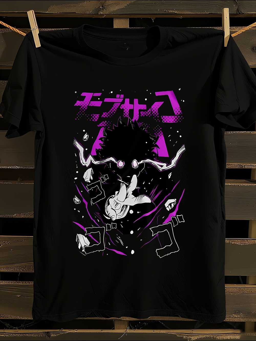 Графическая футболка из аниме Mob Psycho M