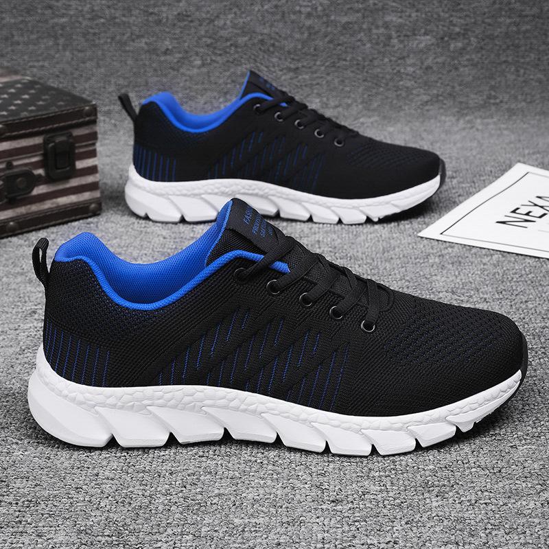 Spring new casual men's shoes versatile lightweight fly-woven sports shoes running casual shoes student