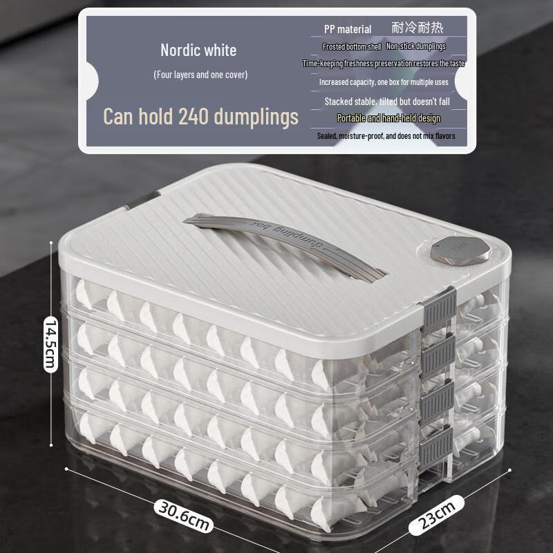 Boîte de conservation MinNai pour raviolis et wontons au congélateur