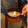 Smokeless Amber Glass Candle: Little Brown Bottle Fragrance Home Ornament