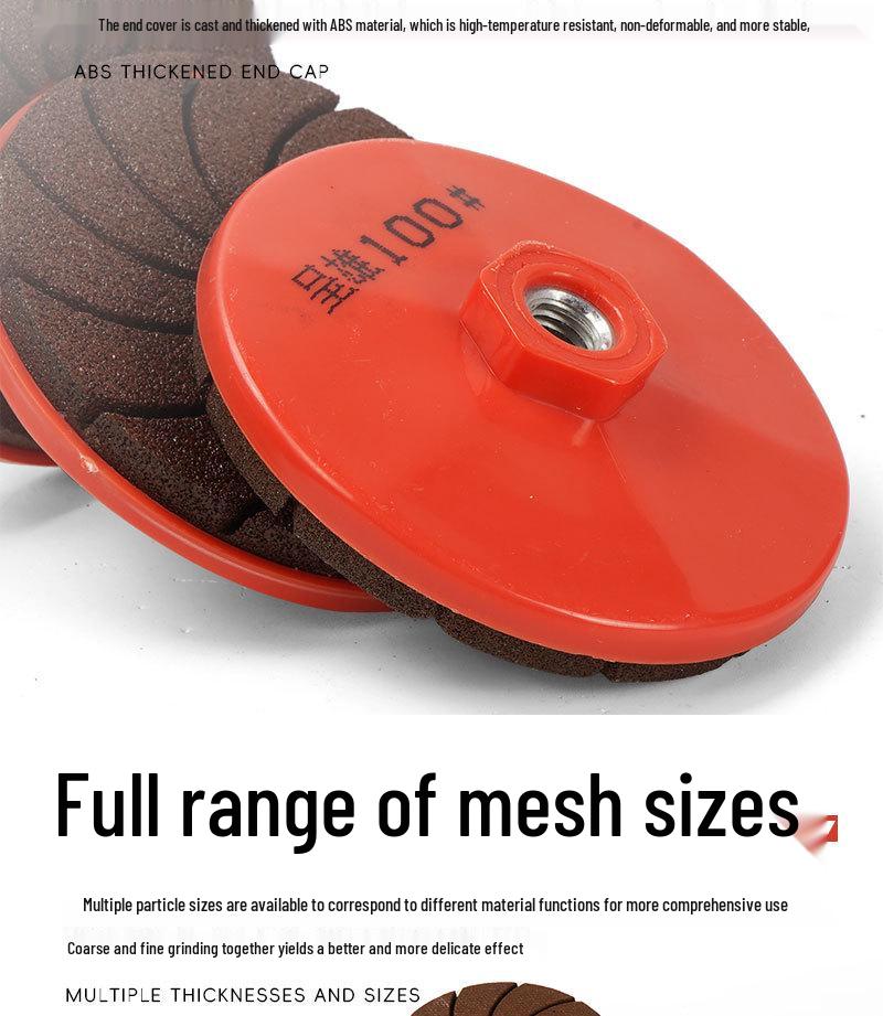 Ettstykke Marmorstein Flis Polering & Avgrading Slipeskive for Vinkelsliper