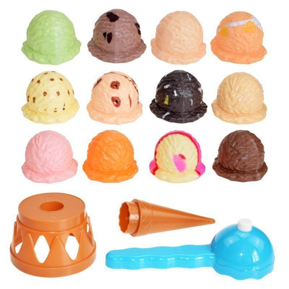 Stackable Ice Cream Stacking Toy Pretend Play Kids Pretend Play Toys  Toddlers Kids
