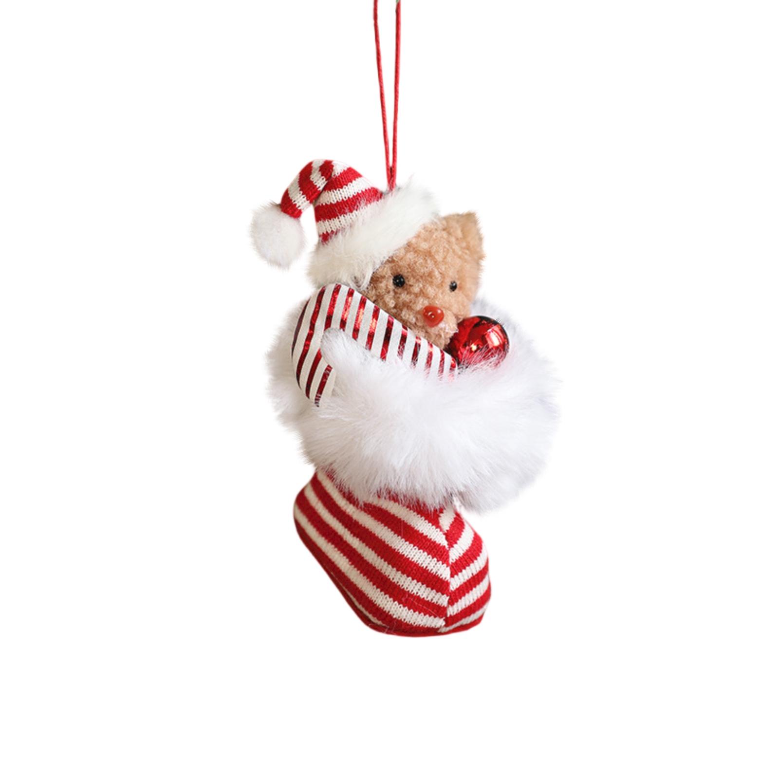 

3D Christmas Plush Gift Christmas Tree Home Living Room Holiday Decoration Props One Size червоний