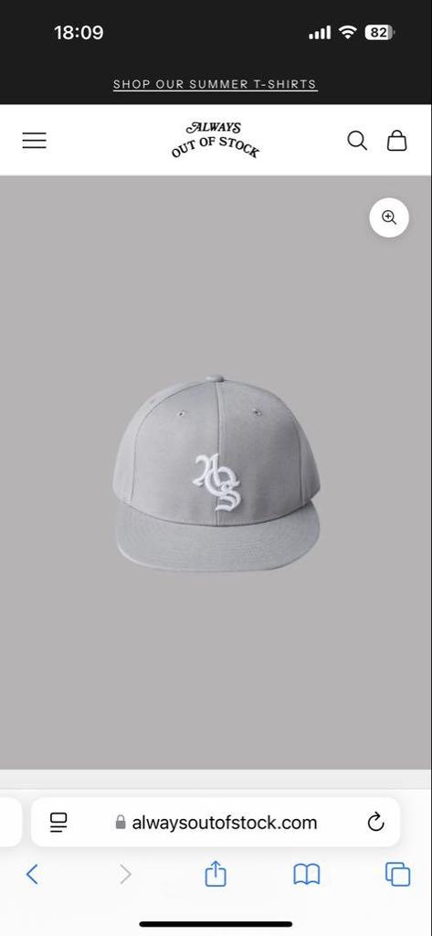 [USED] Baseball Cap - Grey, 1 Size