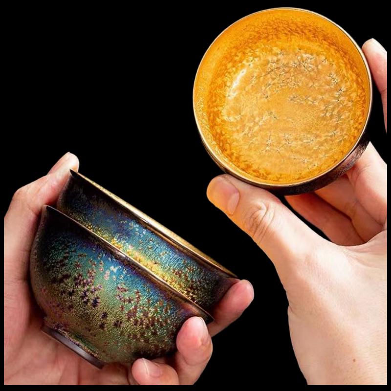 Tao Ding Xuan Kiln-fired Gilt Jianzhan Teacup