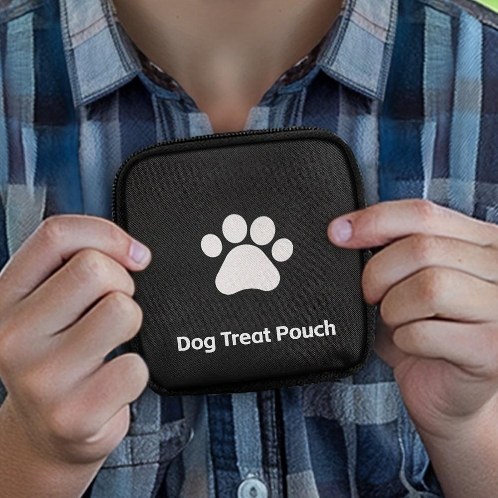 Zipper Closure Pet Training Reward Pouch Leak-Proof Pet Snack Container  Outdoor Training
