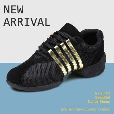 Size 34-41 Women Ladies Breath Fitness Dance Sneakers Ballet Jazz Modern Shoes Canvas Mesh Dance Sport Shoes