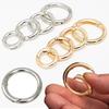 50/10pcs Metal O Ring Spring Clasps for DIY Jewelry Openable Round Carabiner Keychain Bag Clips Hook Dog Chain Buckles Connector