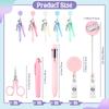 Macaron Nurse Pen Set Badge Mini Scalable Badge Accessories Ballpoint Pen Fluorescent Pen Folding Scissors Keychain