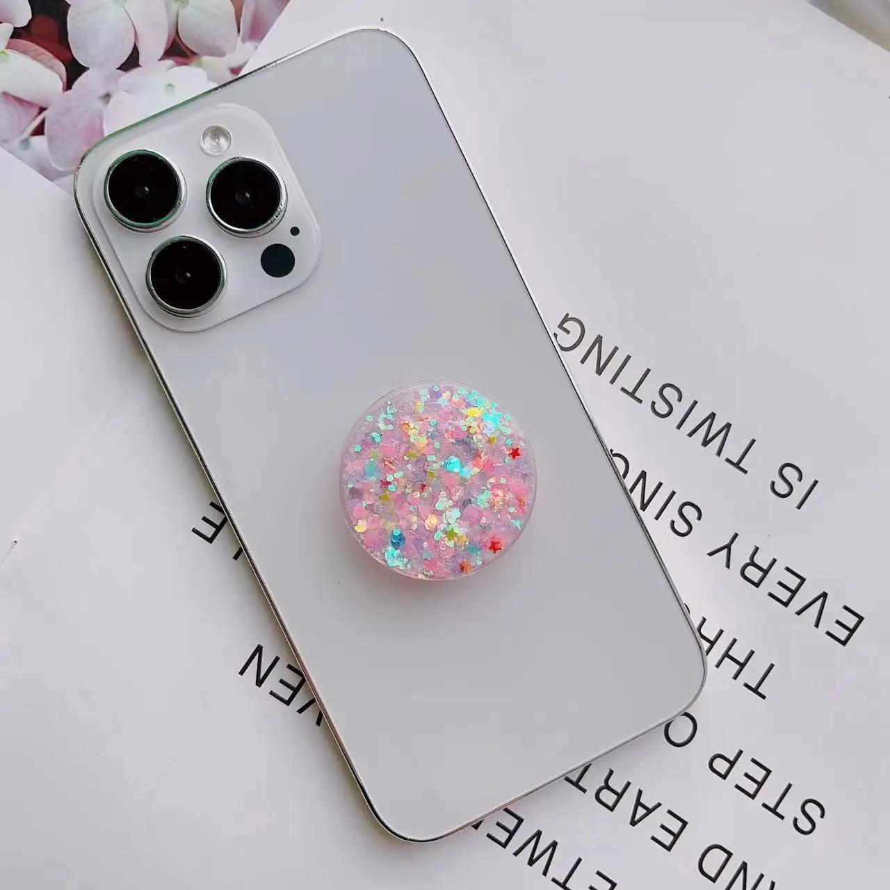 

Сделай сам Телескопическая настольная подставка Прозрачная подставка для планшета и мобильного телефона Круглая подставка Мелкий порошок Пятиконечная звезда Капля клея Смола Паста