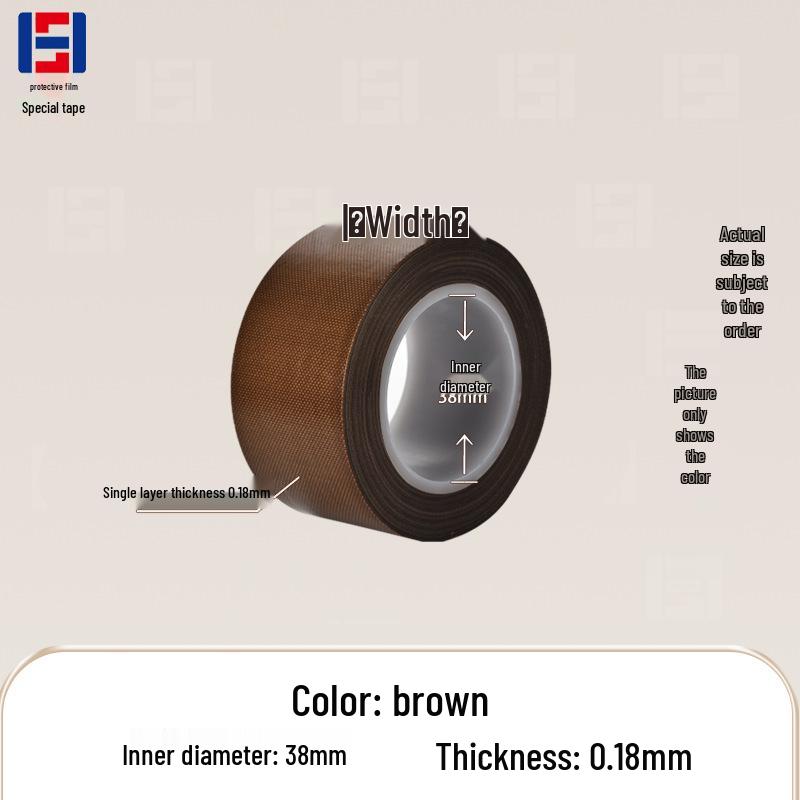 

PTFE High Temp Resistant Black/White/Brown Teflon Adhesive Tape - Heat Insulating & Sealing Tape