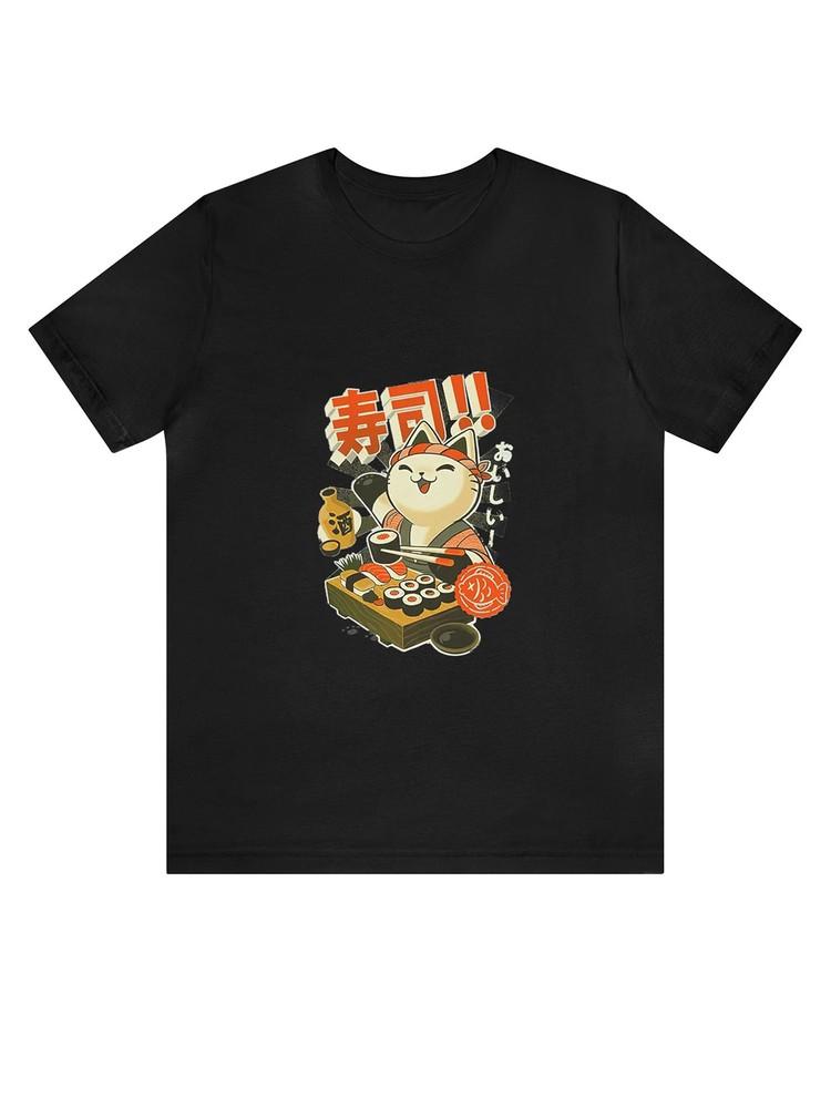 Cartoon Rabbit Print Comfy Cotton T-shirt, Men S Casual Street Style Stretch Rou Unisex T-Shirt M