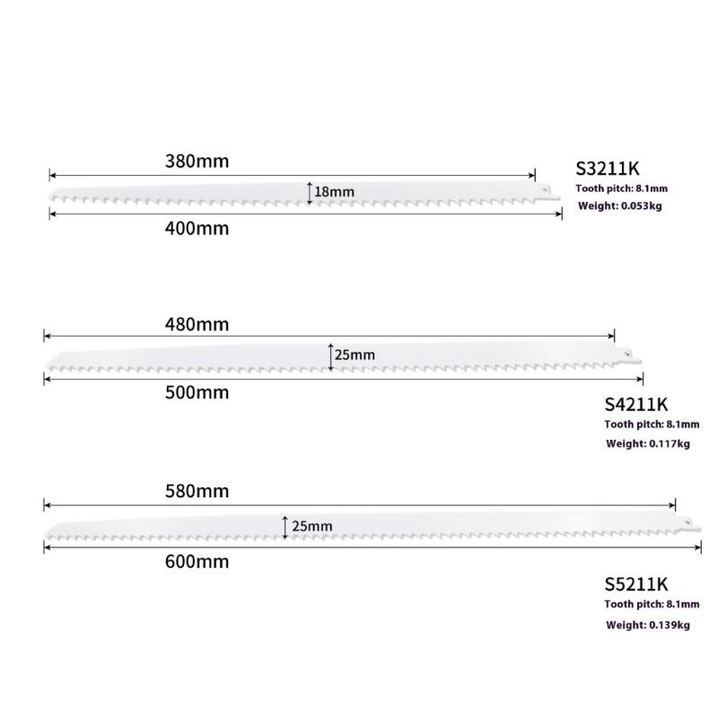 Long Coarse Tooth Handsaw Blade 400/500/600mm Durable Bone Cutting Hand Saw for Woodworking And Carpentry