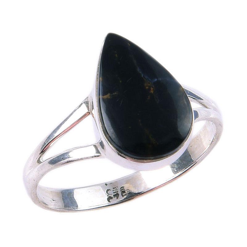 Natural Pietersite Gemstone Handmade 925 Solid Sterling Silver Ring Size 8 W0E64