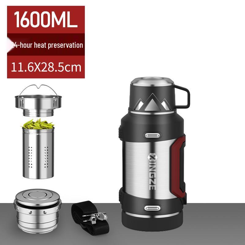 Large-Capacity Portable Thermos, 316 Stainless Steel, 3L & 5L Options, Ideal for Car Travel & Outdoor Use.