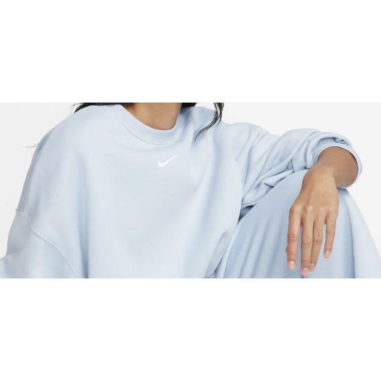 Nike Dámská mikina s kapucí Phoenix Fleece Pullover Modrá DQ5761-441