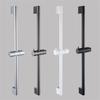 Adjustable Shower Bar Lifting Rod Extendable Wall Mount Shower Horizontal Bar Column Black White Chrome Bathroom Riser Slide