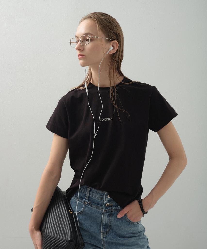 LOVENTINA Essential Logo Tee_Black