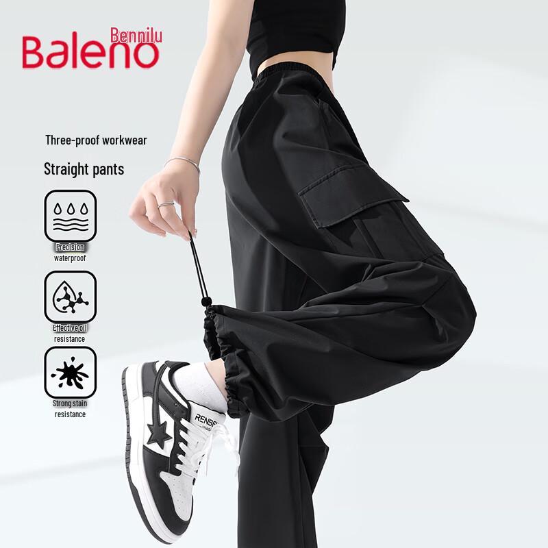 Baleno Women's High-Waisted Three-Proof Cargo Pants