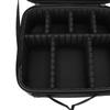 Makeup Train Case Multipurpose Travel Makeup Case with Adjustable Dividers for Women and Girls Black