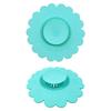 Kitchen Drain Catcher Sunflower Silicone Floor Mat, Bionic Petal Design Anti-Clog Sink Water Drainage Filter Hair Filter, Odor-Proof Protector for And