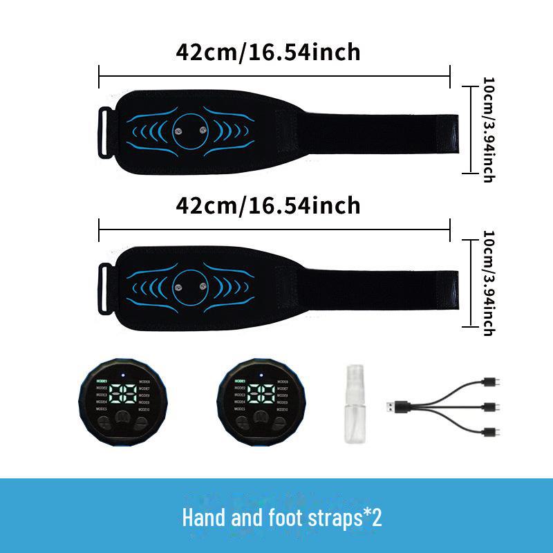 EMS Fitness Muscle Patch: Silicone Pulse Belt for Abdominal, Arm, and Leg Massage