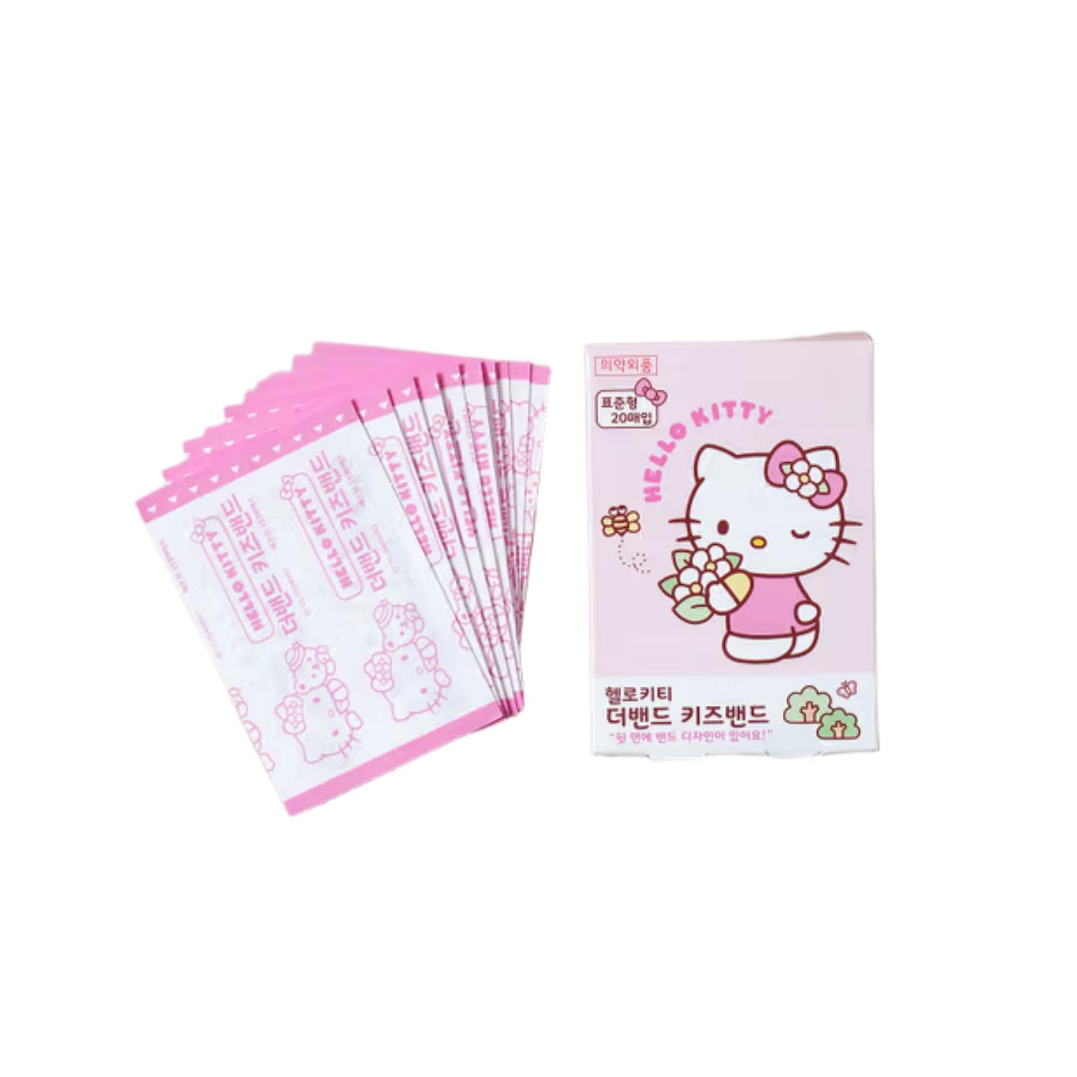 daiso korea Hello kitty, My melody детский пластырь 20 шт. розовый