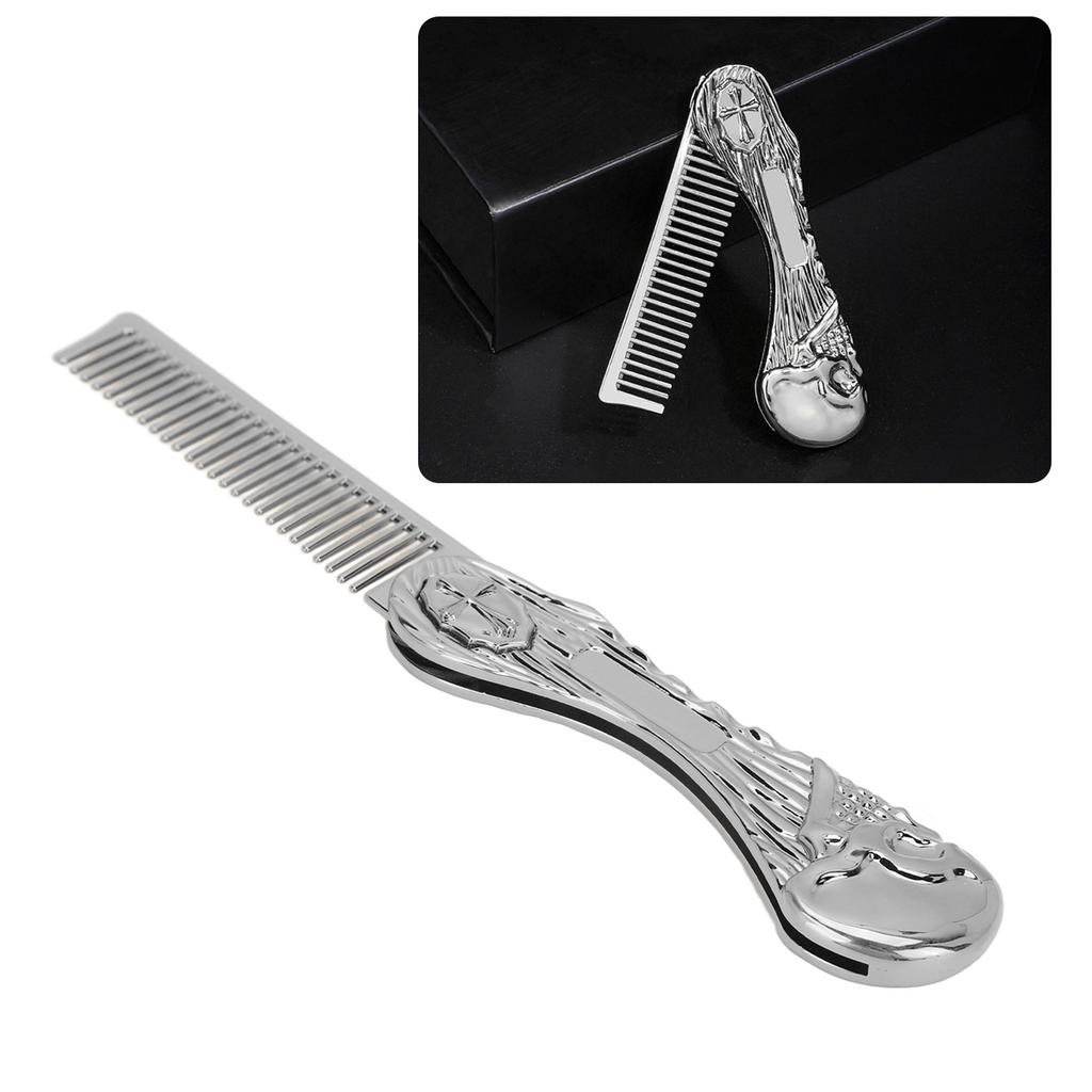 Foldable Hairstyling Brush Zinc Alloy Prevent Static   Oil Hair Comb Hairdressing Comb
