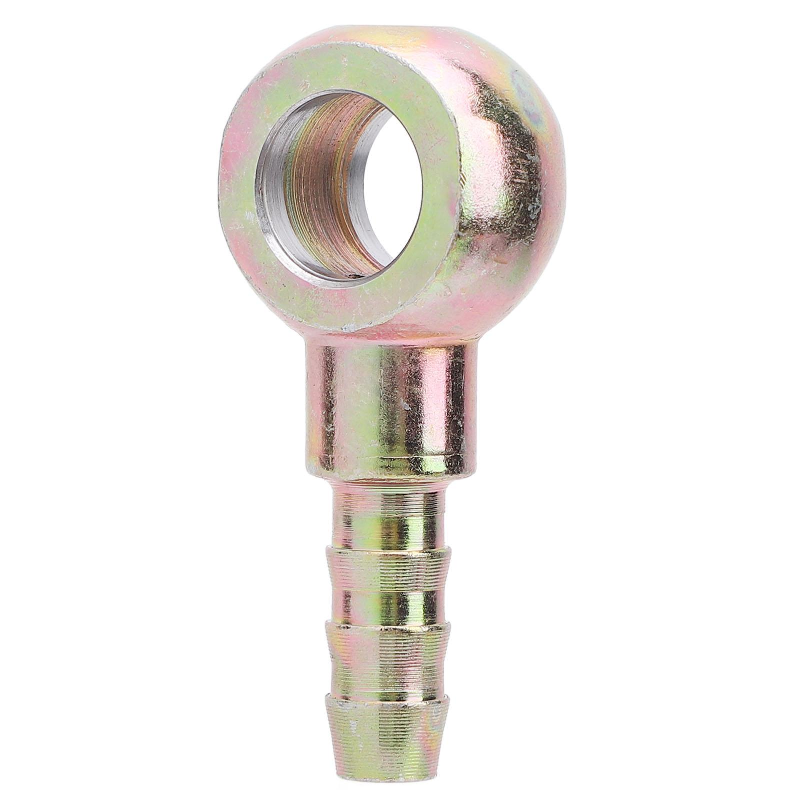

7 16in Banjo Fittings with 8mm Barb Stainless Steel Strong Load Bearing Banjo Hose Barb Adapter Connector