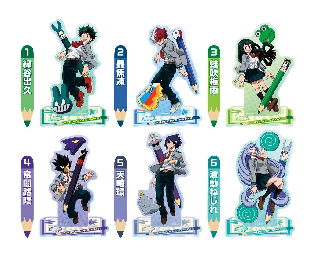 My Hero Academia Acrylic Stand Collection BASE BOX Product GREEN~BLUE
