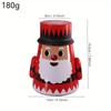 Christmas Cookie Tins with Lids Round Christmas Tin Containers with Gift Ribbon Large Medium Small Xmas Metal Nesting Containers