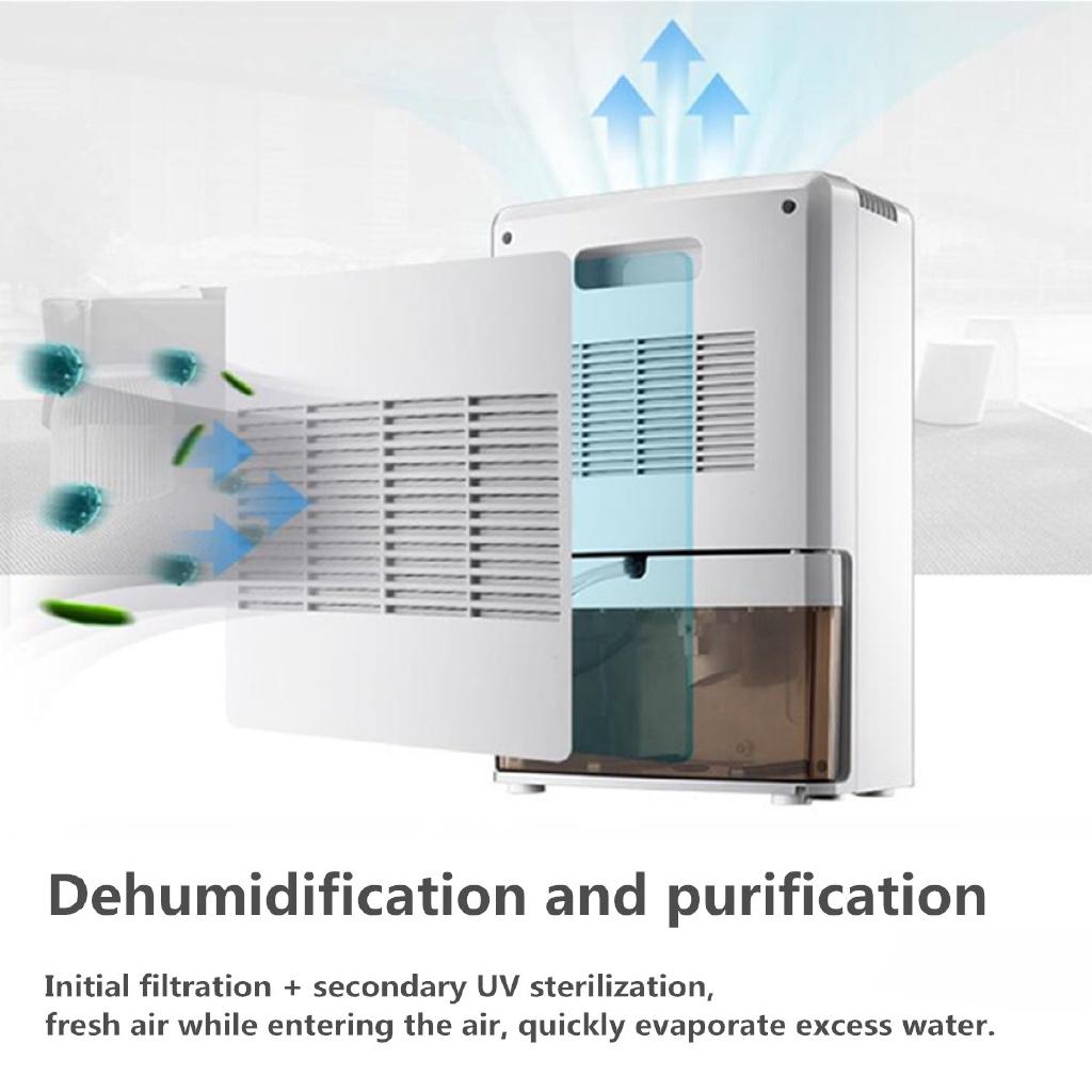 Air Dehumidifier Mini Air Dryer Temperature Moisture Display Semiconductor Desiccant Absorber Car Home Machine 2.2L