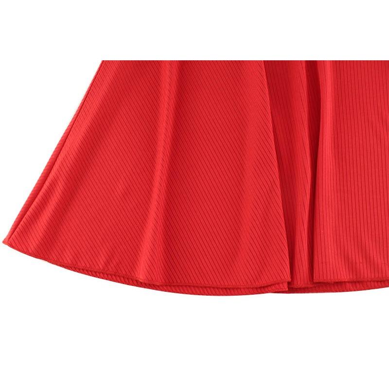 Women's Autumn Winter Fashion Round Neck Long Sleeve Dress Mesh Stitching Thin A-line Dress