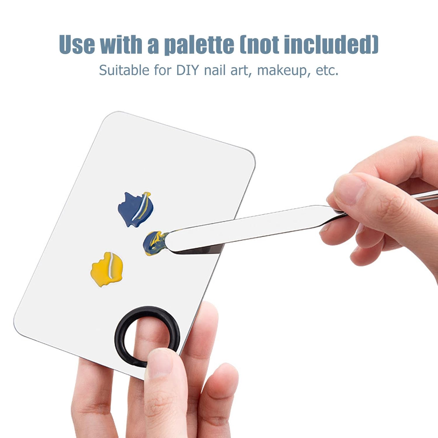 Makeup Spatula, Foundation Spatula, Stainless Steel Foundation Makeup Shovel, Make Up Spatula Tool for Professional, Beginner Facial Mixing Stick