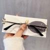 Geometric Square Sunglasses With Metal Frame Uv400 For Fashion Casual Outdoor Activities