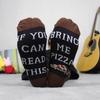 Christmas Holiday Pizza Print Mid-Calf Socks - Hot Selling