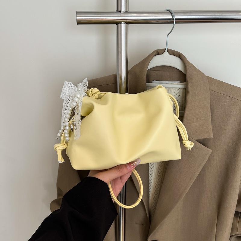 Summer New Solid Color Casual Fresh Versatile Lightweight Shoulder Messenger Bag Women's Bag Daily Commuter Bag