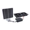 Solar-Abluftventilator IPX7 Wasserdicht Sicher 20W Solarpanel Ventilator mit Energiespeicherbox für
