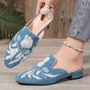 Summer Women's Bag Head Slippers European and American Large Size Shoes Color Matching Rubber Sole Women's Shoes 2025 New Cool Slippers
