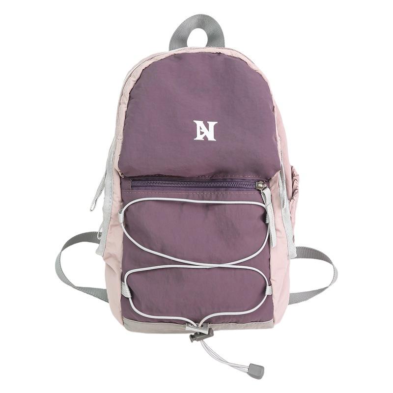 

Рюкзак контрастного цвета, мужской и женский, студенческий, школьный, легкий дорожный рюкзак Small фиолетовый